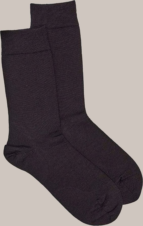 Norsewear Merino Plain Sock (Mens Fit), black, pair