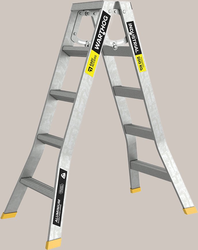 Easy Access Warthog Double Sided Step Ladder (5-step)